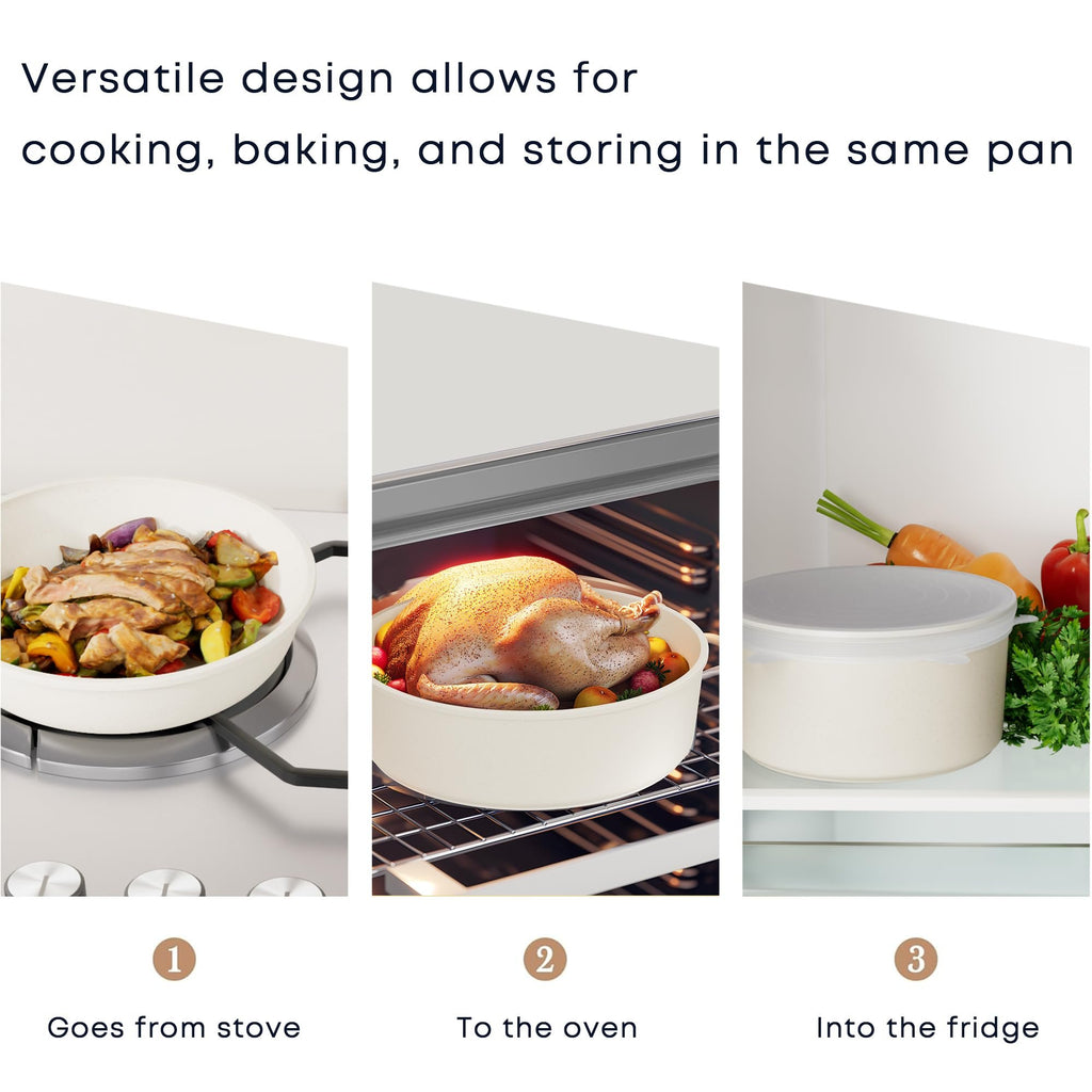 Detachable Handle Cookware - Space-saving, Versatile, and Easy to Clean