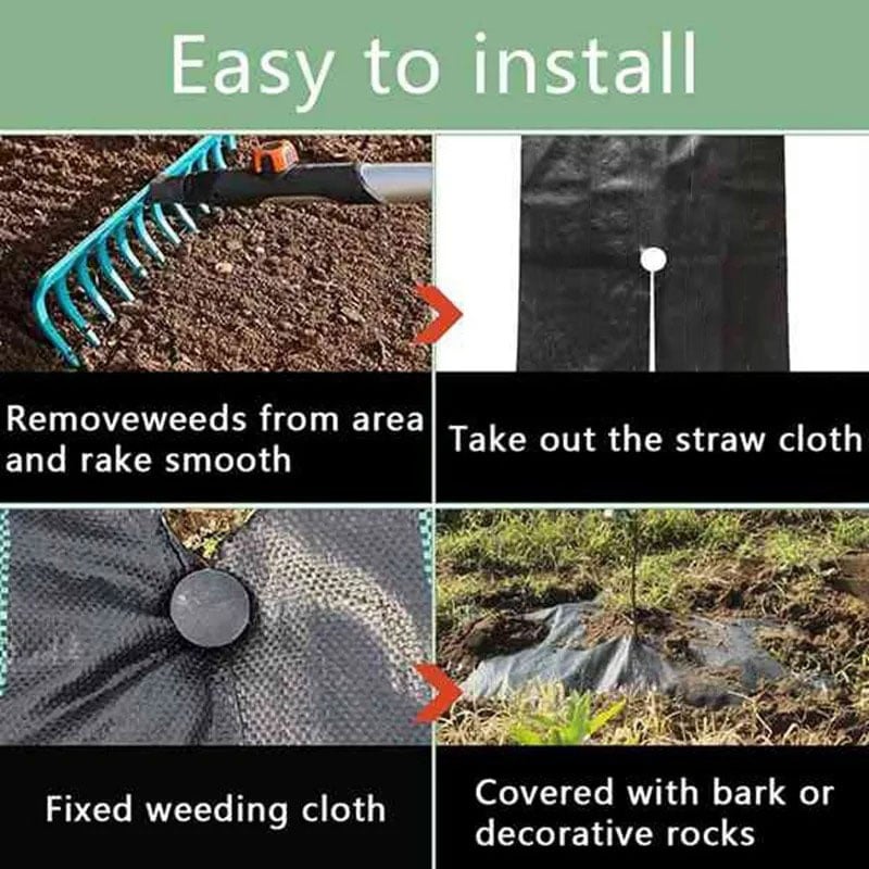 Eco-Friendly & Biodegradable Anti-Grass Cloth for Gardens and Landscaping