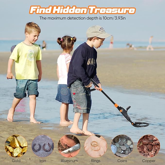 Professional Metal Detector | Lightweight, Waterproof, and High Sensitivity for All Treasure Hunters