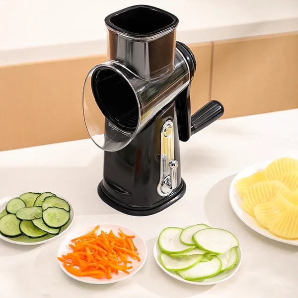 Manual Rotary Grater and Slicer – Your Ultimate Kitchen Helper 🧀🍅