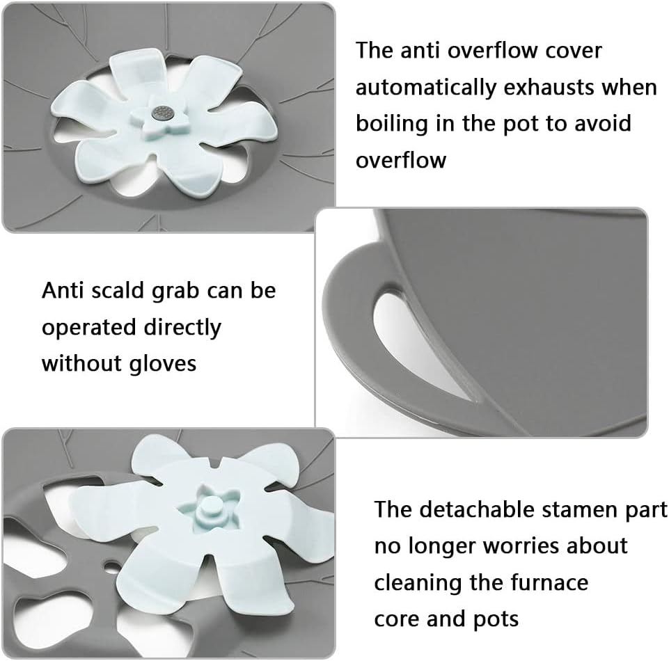 Anti-Overflow Silicone Lid for Pots and Pans