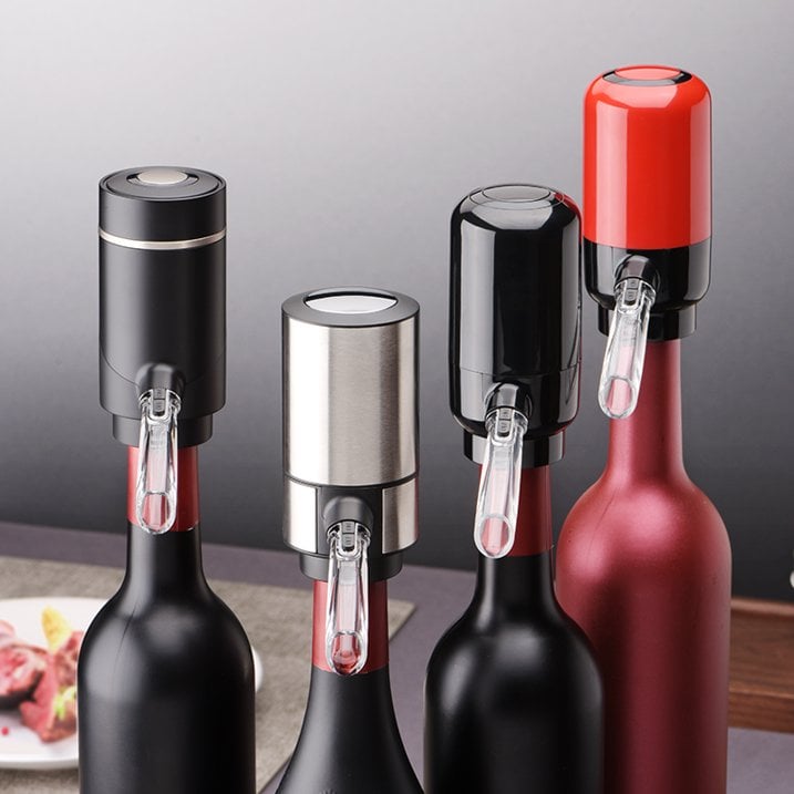 Instant Elegance: Electric Wine Aerator & Dispenser for Perfectly Poured Flavor