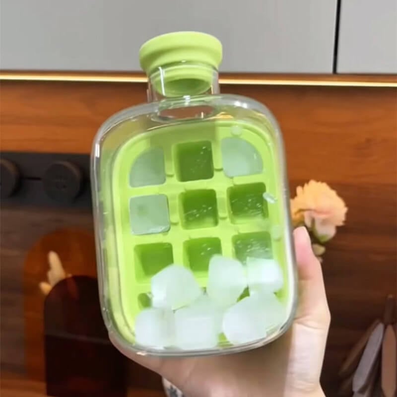 🧊 2-in-1 Ice Cube Bottle – Quick Ice Making & Refreshing Sips