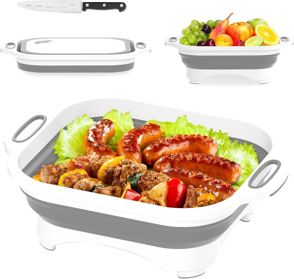 Collapsible Cutting Board with Washing Basket🥗