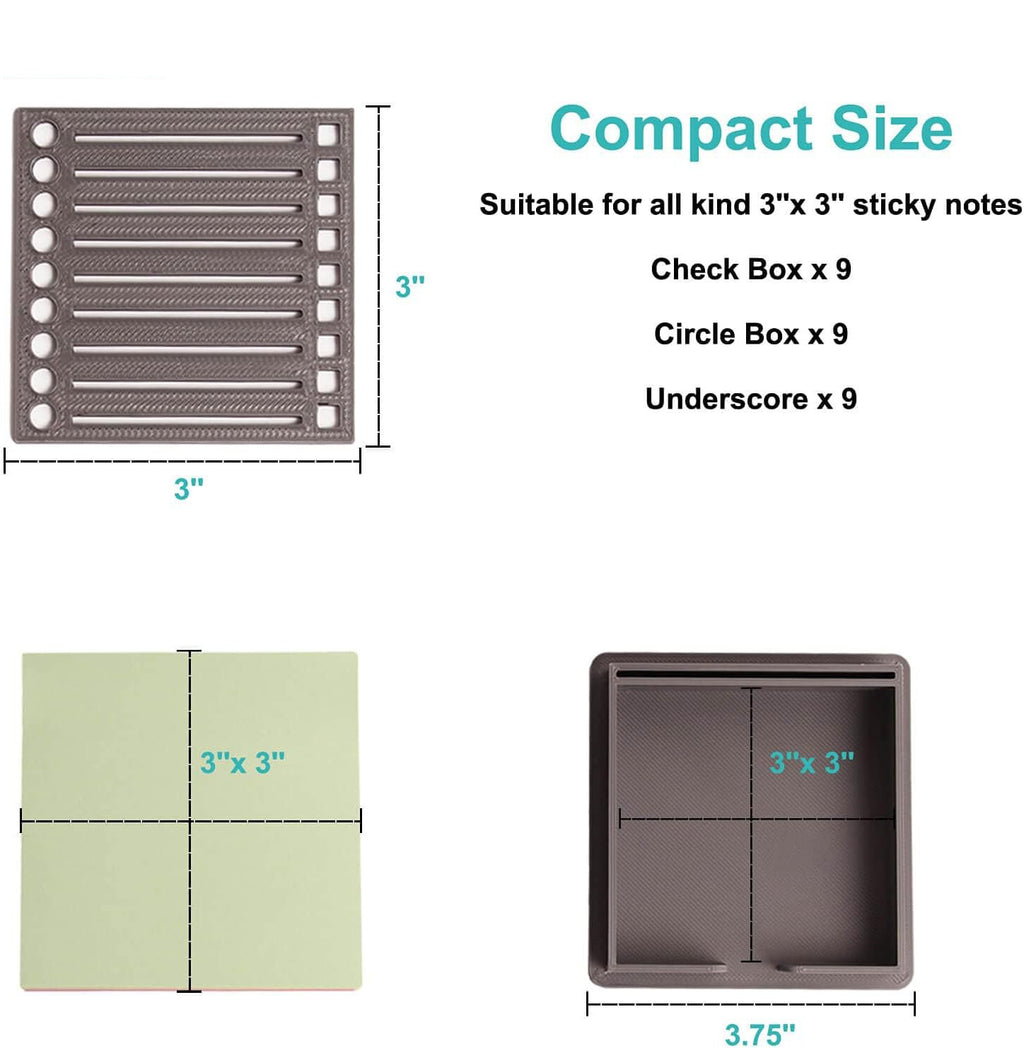 Sticky Note Holder & Stencil Set