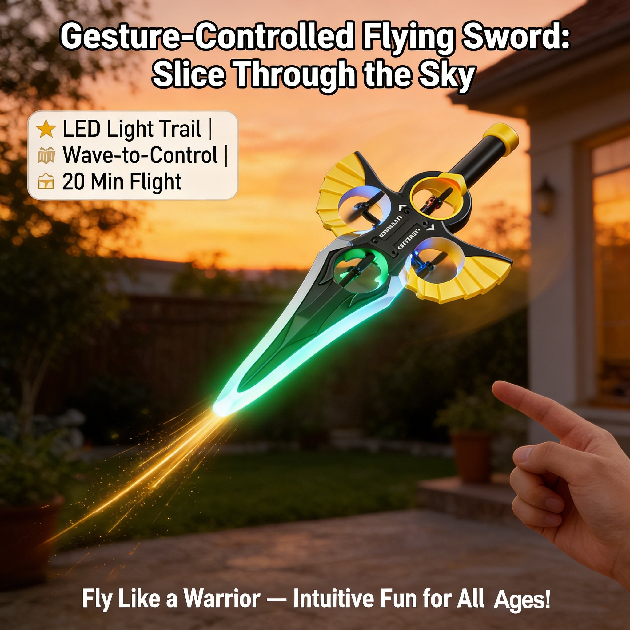 Experience the Thrill of Flight with the Gesture-Controlled Remote Control Flying Sword ✨✈️