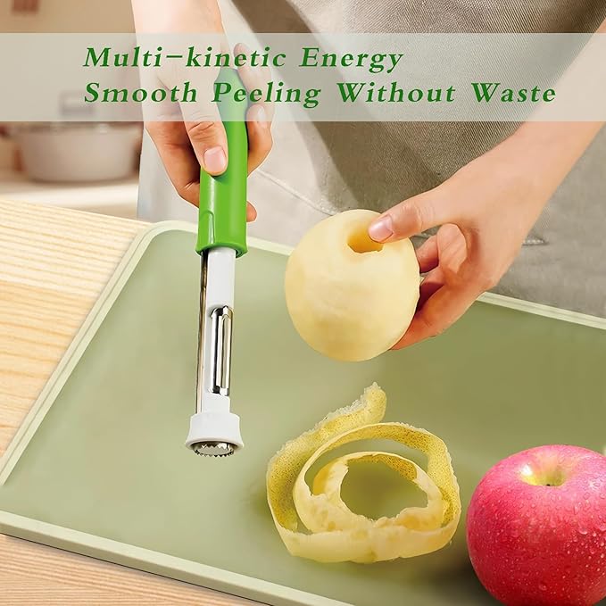 Explore the Ultimate Kitchen Efficiency with Our 2-in-1 Telescopic Fruit and Vegetable Peeler and Corer