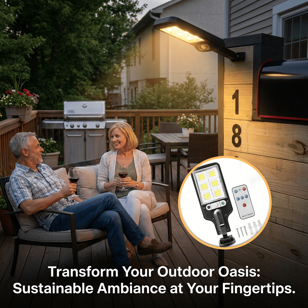 Powerful Solar Street Light for Outdoor Security & Illumination