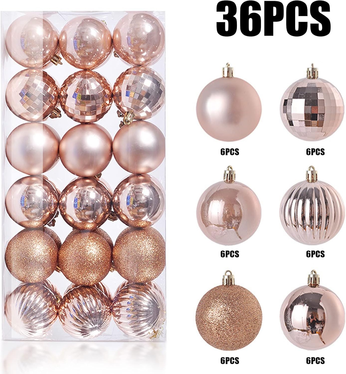 36 adornos de bola de Navidad