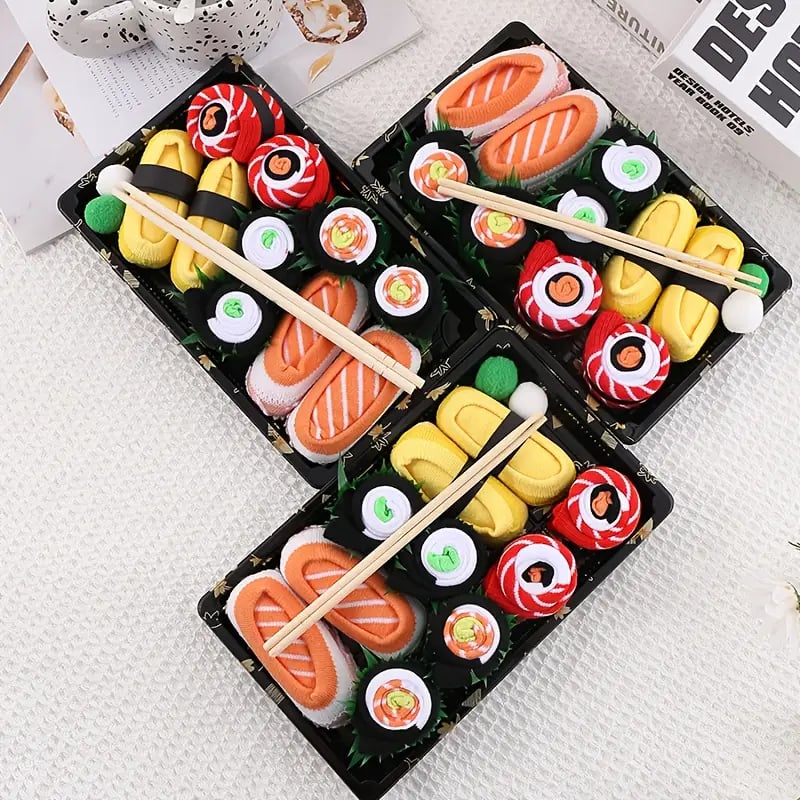 Sushi Box Funny Socks – The Perfect Gift & Fun Addition to Your Wardrobe!