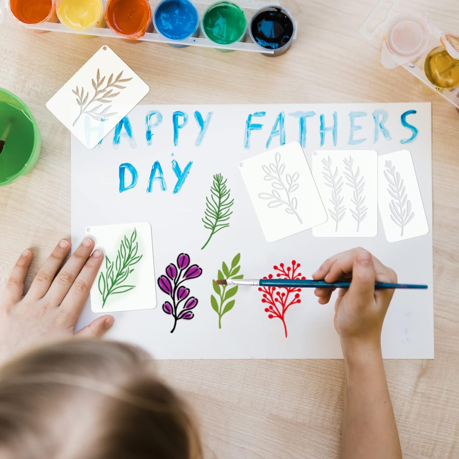 Leaf stencils for crafts