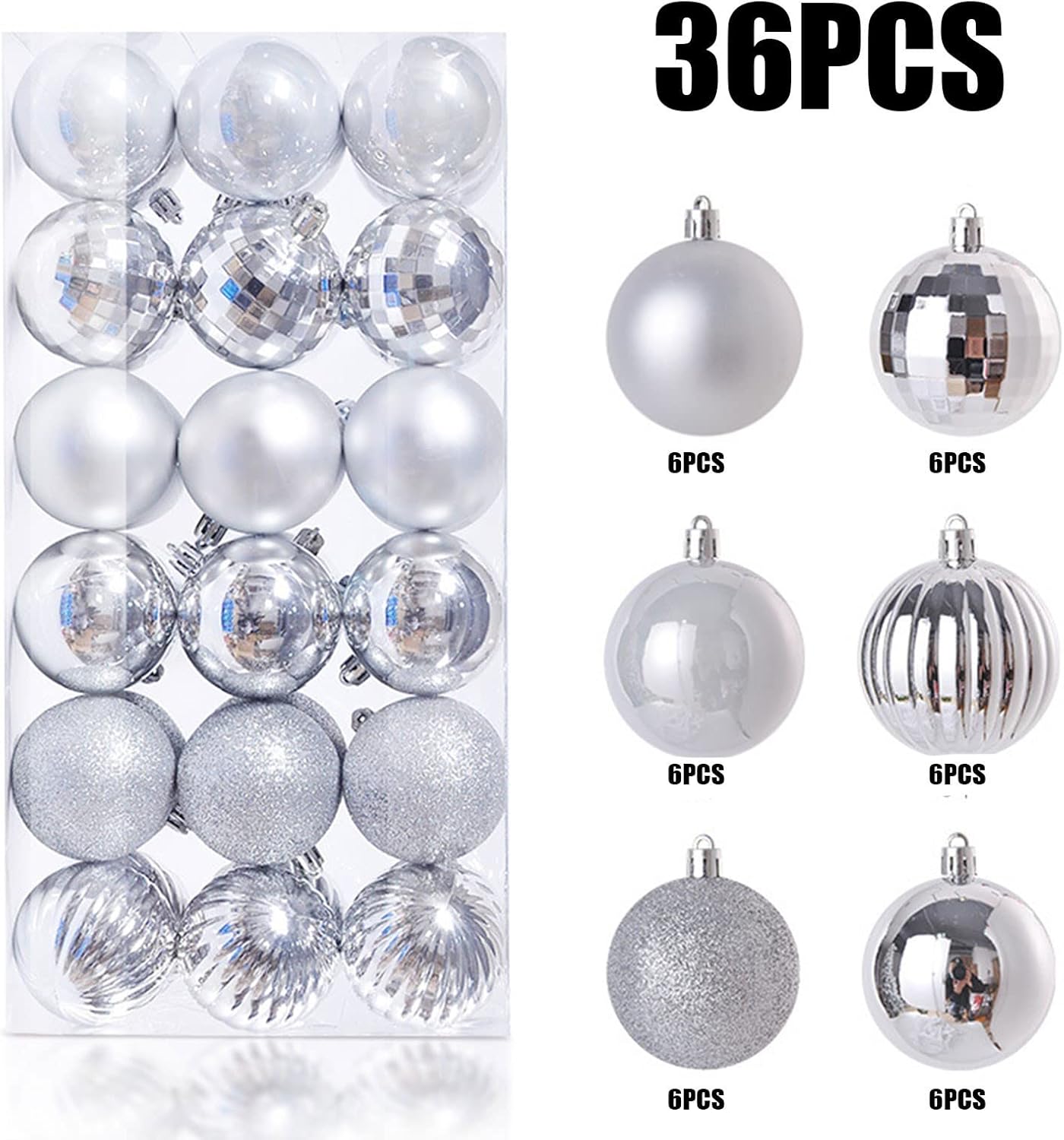 36 adornos de bola de Navidad