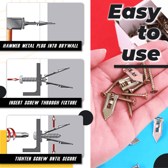 Self-Drilling Anchors Screws🛒Worldwide Shipping