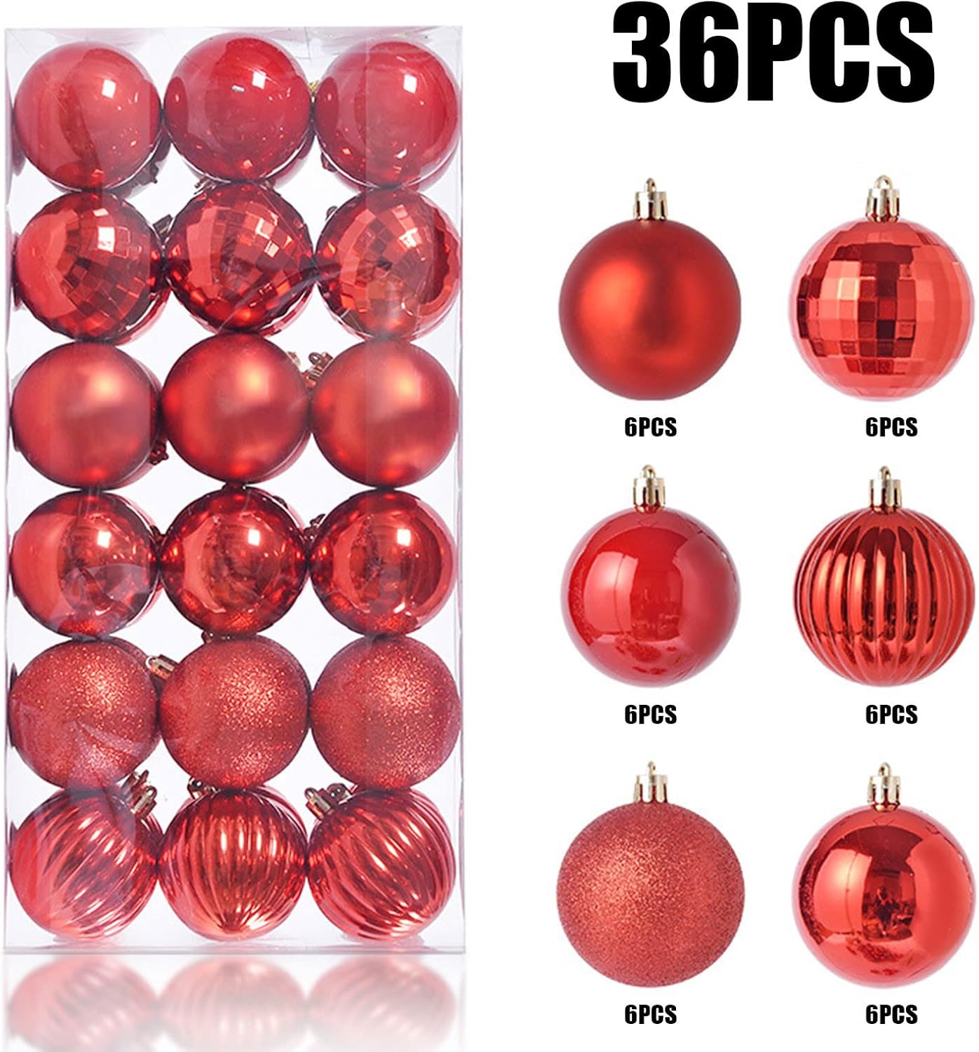 36 adornos de bola de Navidad