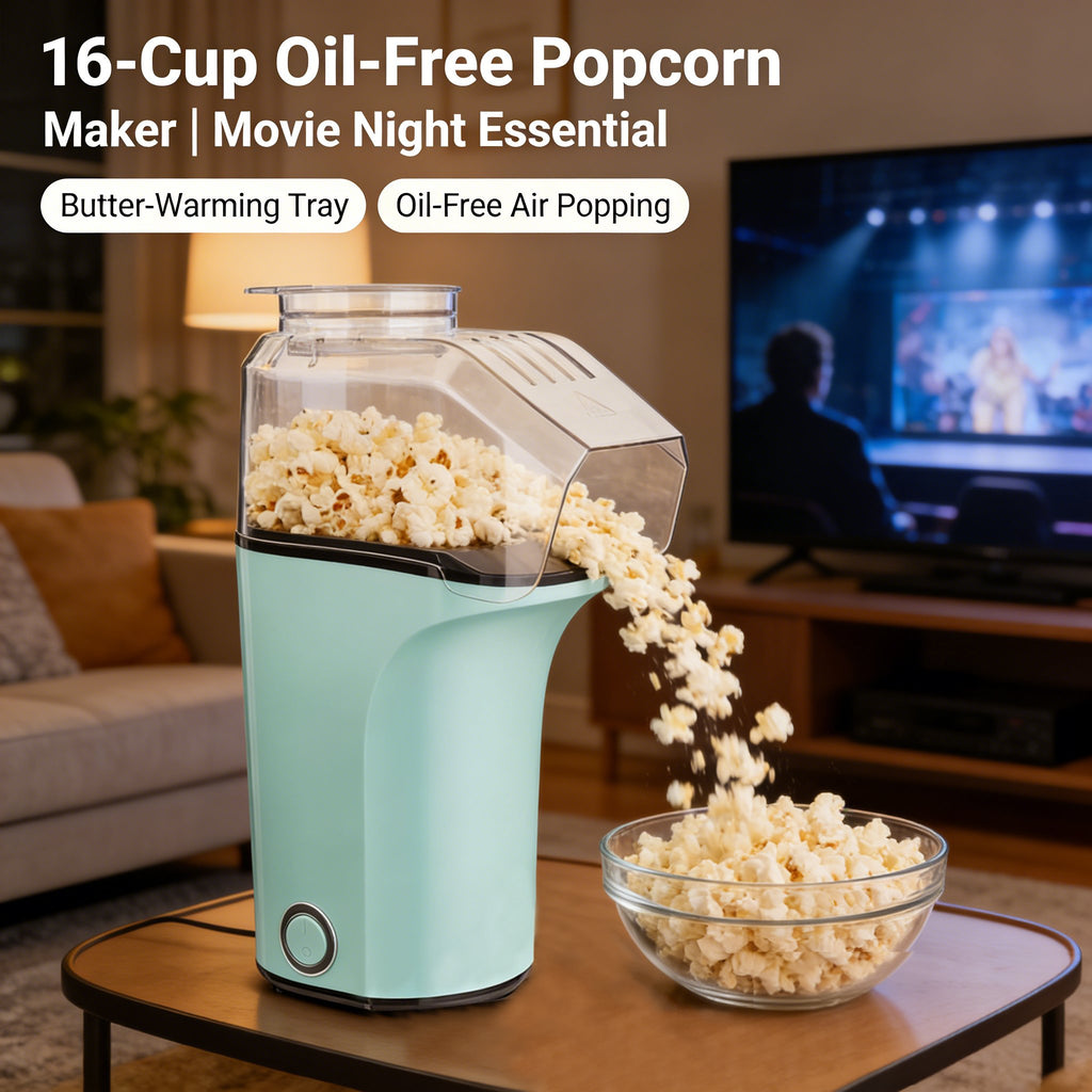 🍿Popcorn Maker - Oil-Free, Air Popcorn Popper