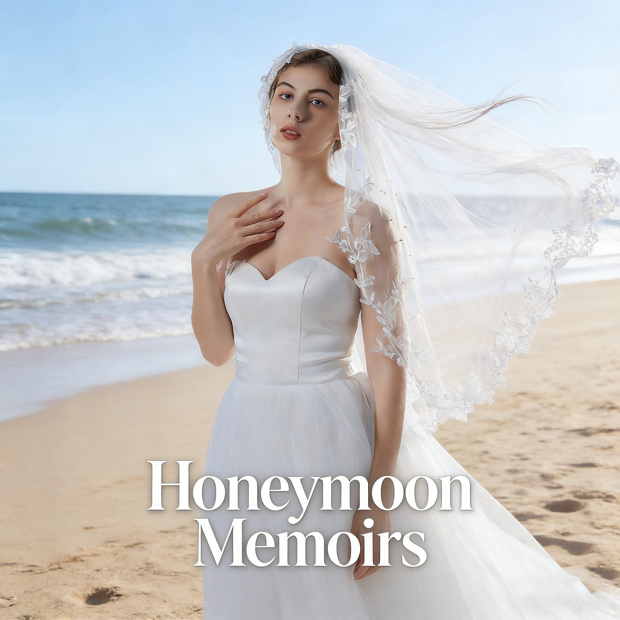 Wedding Veil for Women - Short Lace Bridal Veil for Weddings, Bachelorette Parties & Honeymoon 💍👰