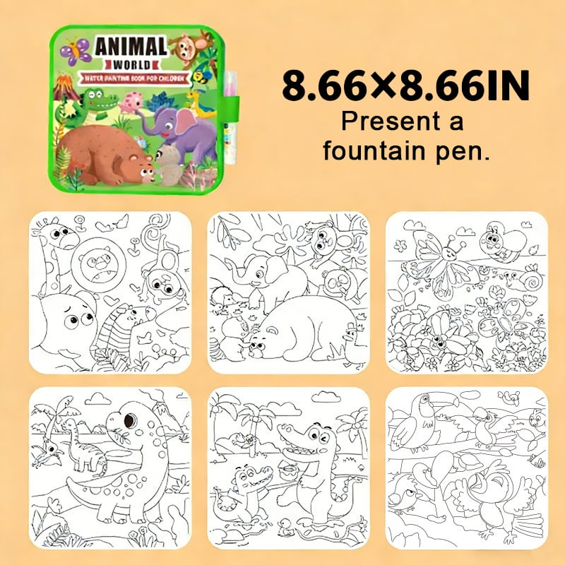 🎨 Toddler Watercolor Coloring & Doodle Book - A Fun, Mess-Free Creative Activity