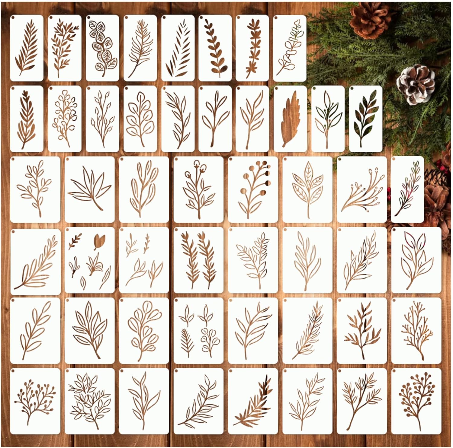 Leaf stencils for crafts