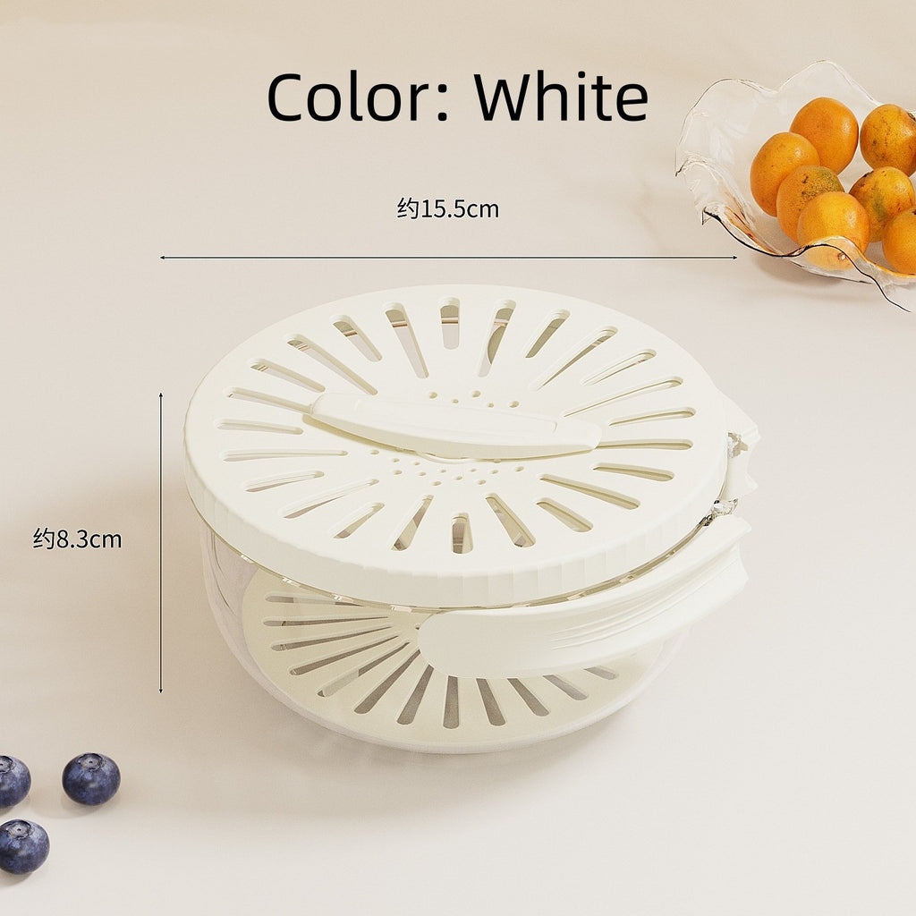 2024 New 2-in-1 Drainer and Strainer | Multi-Function Basket with Lid & Collapsible Handle