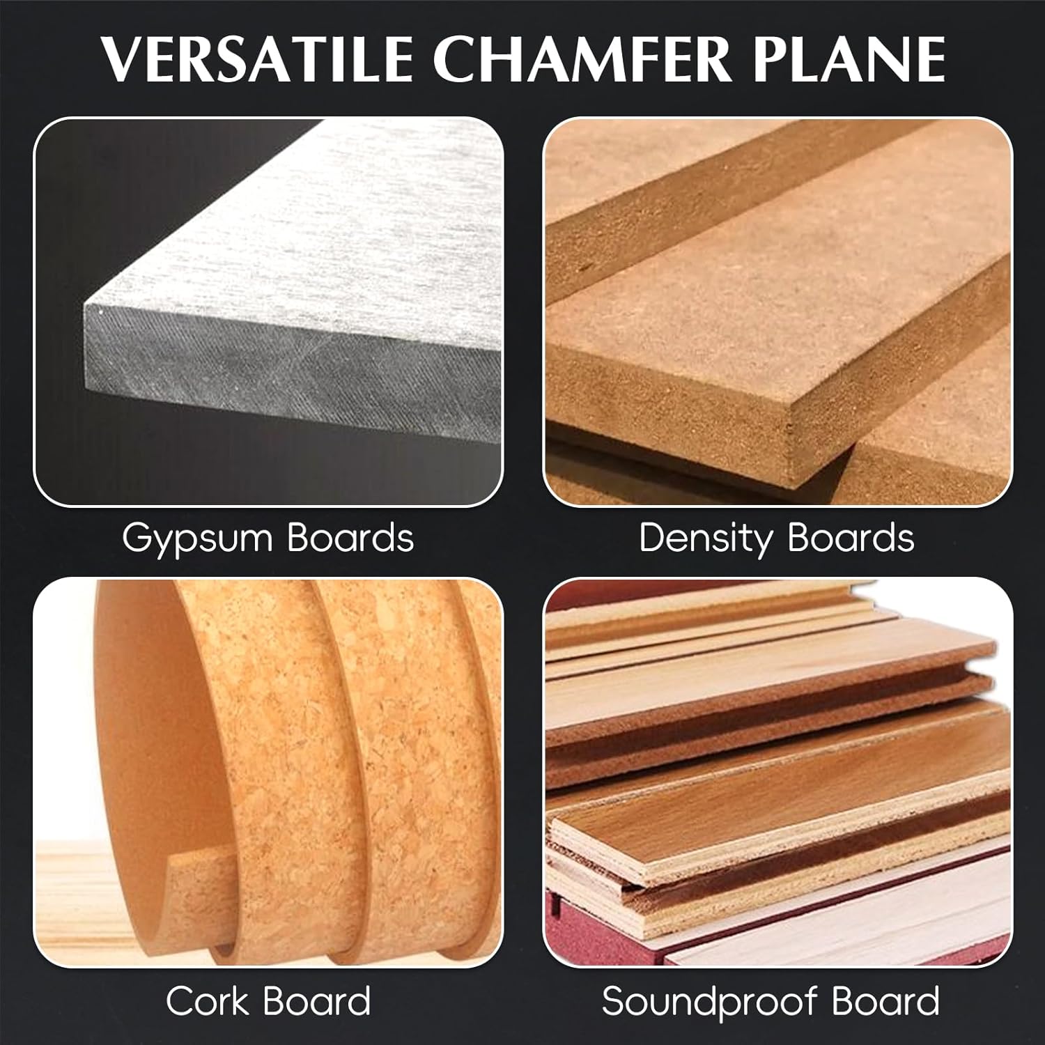 V-shaped chamfering manual wood planer