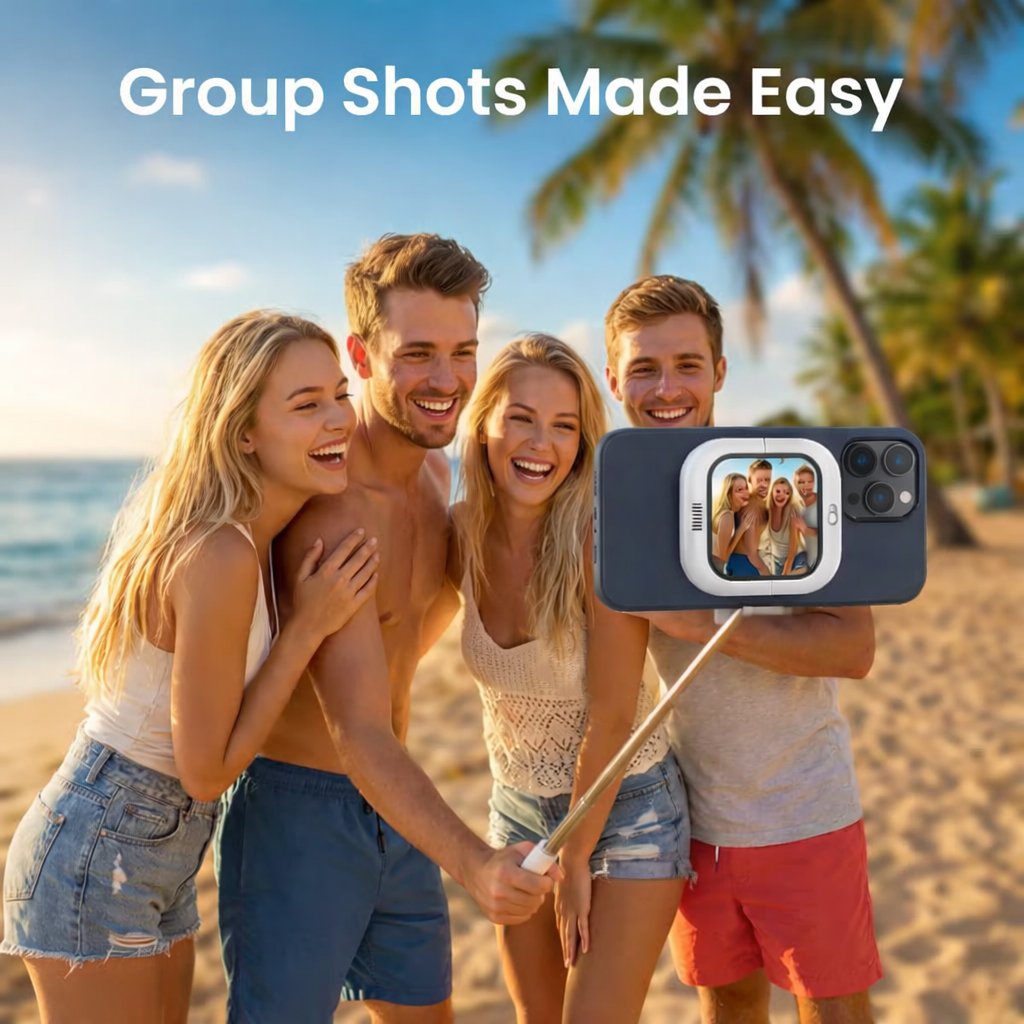 Rear Magnetic Selfie Display Screen