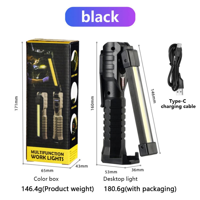 🔦✨USB Rechargeable Mini Flashlight – Magnetic, Multiple Lighting Modes, Perfect for Outdoor & Emergency Use