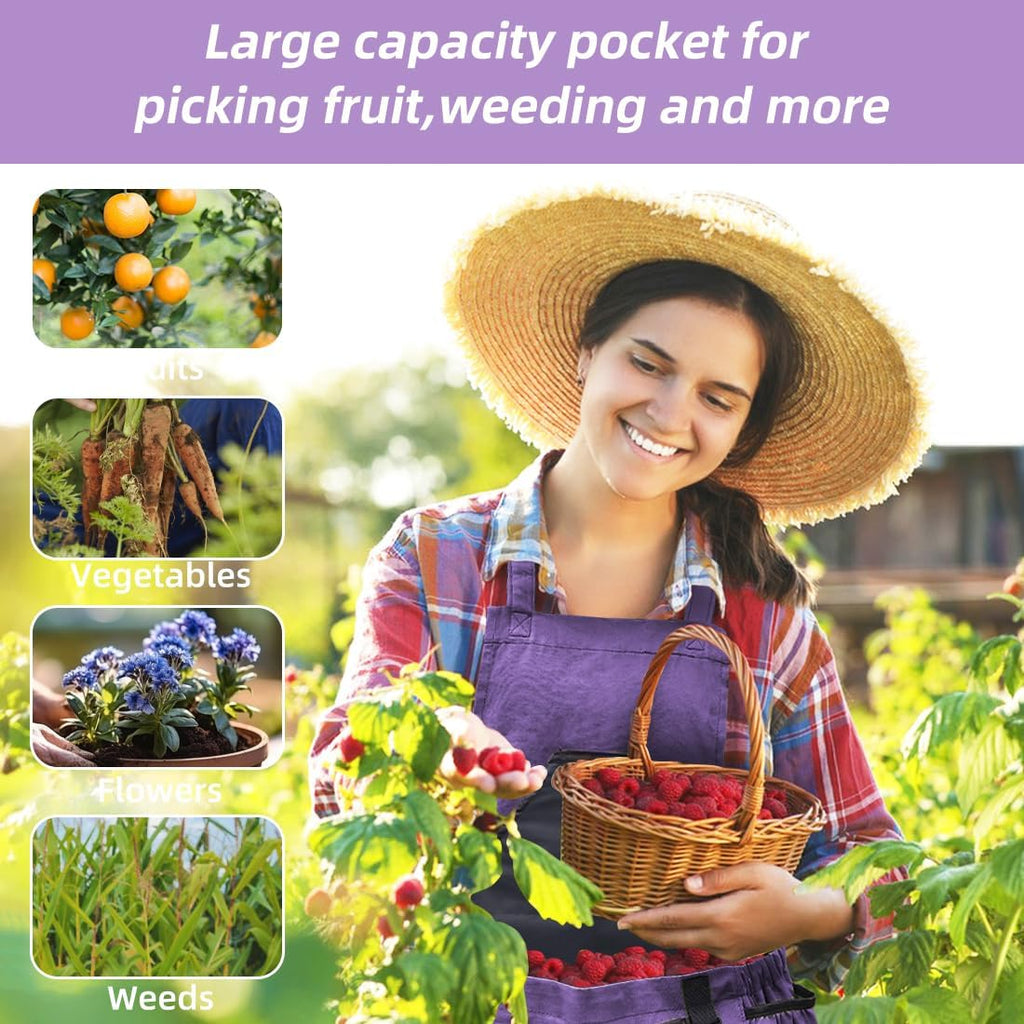 🌿 Heavy-Duty Gardening Apron – Hands-Free, Comfortable & Durable! 🌿New detachable weed puller head