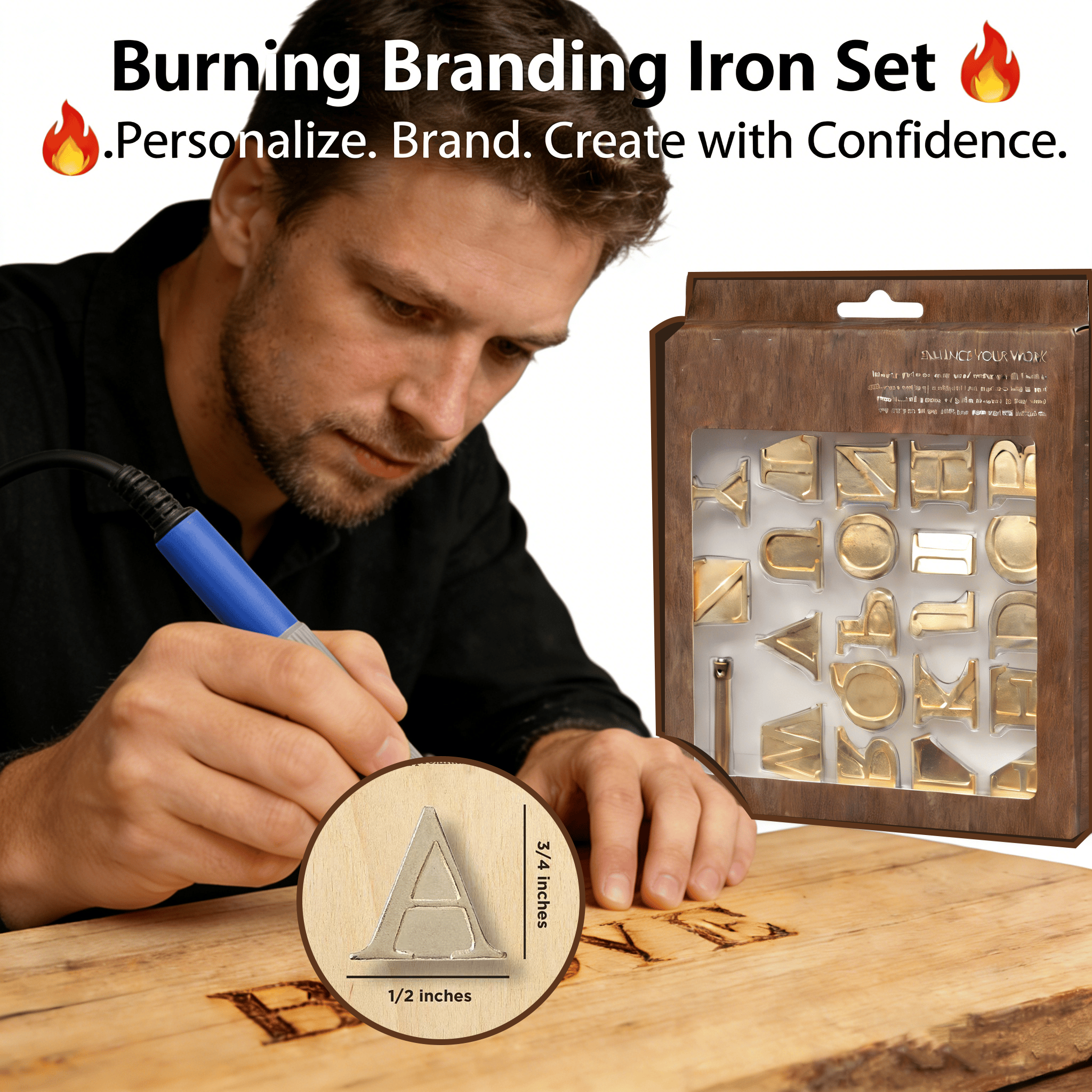 Burning Branding Iron Set  🔥