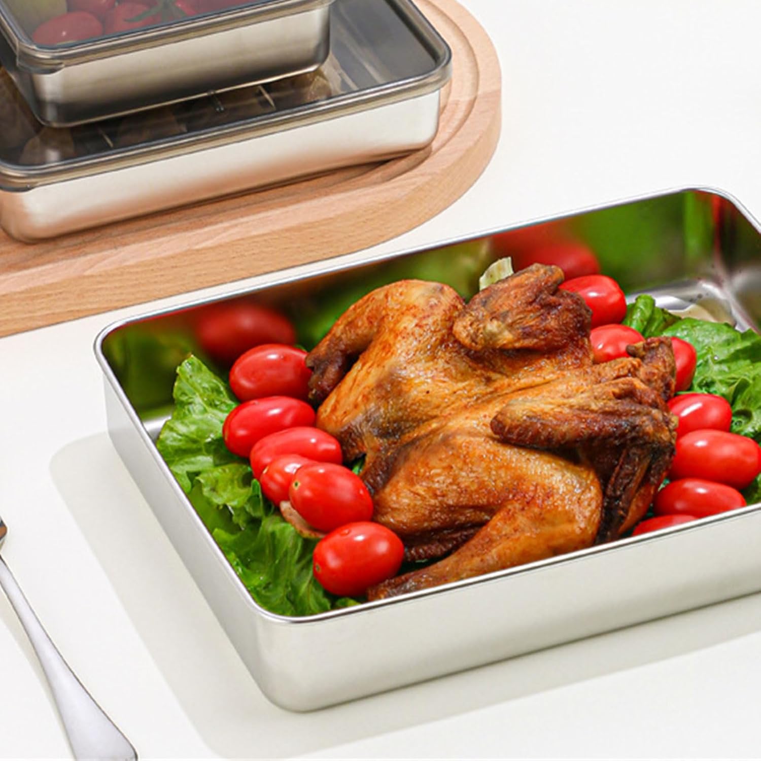 Stainless Steel Food Containers with Sealing Lids🥗