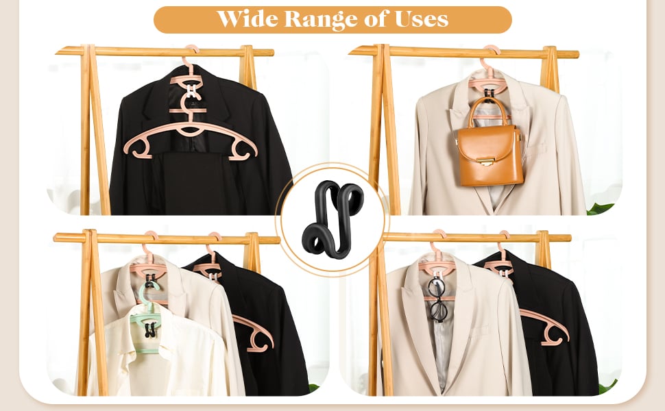 Space-Saving Hanger Extender Hooks – Perfect Closet Organizers