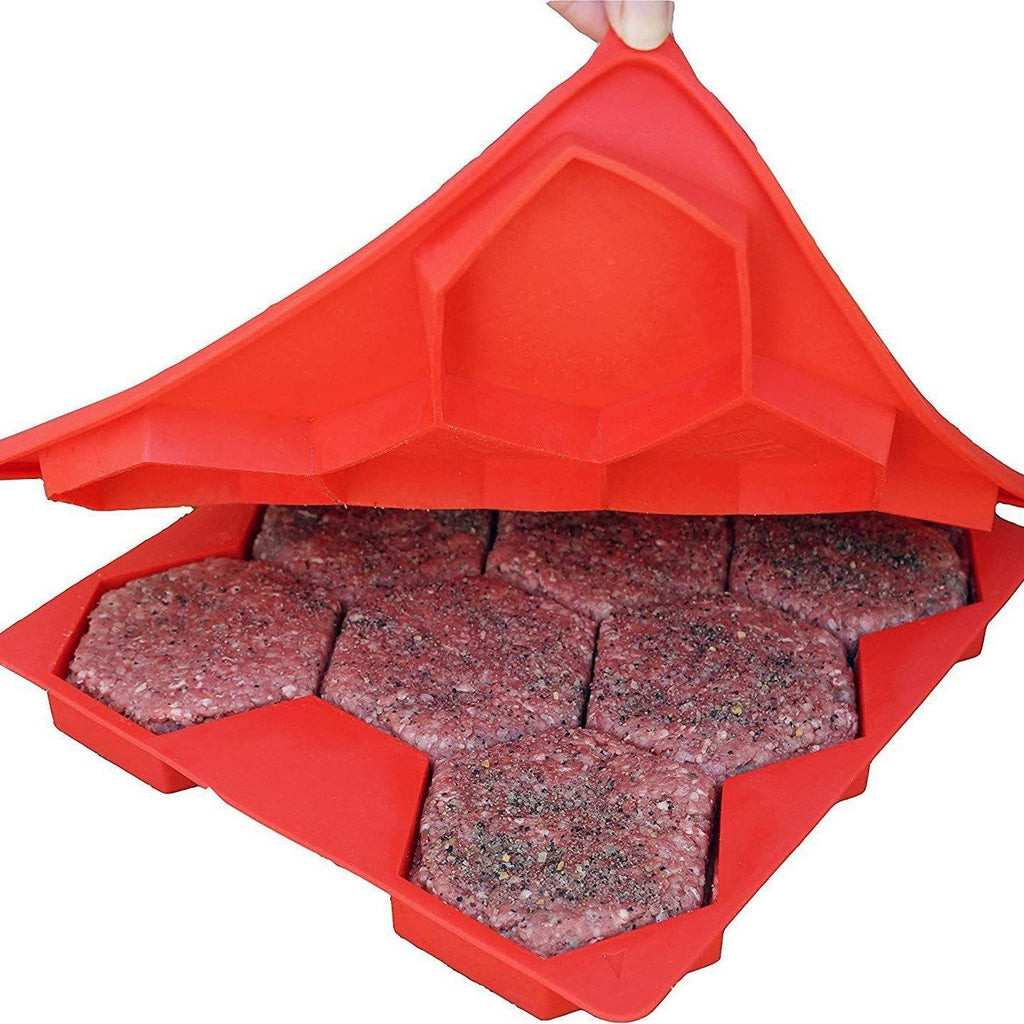 🍔 Innovative Burger Patty Press & Freezer Container