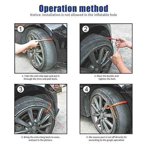 💥CHRISTMAS SALE - 49% OFF💥 Reusable Anti Snow Chains of Car OF - BUY 8 GET 8 FREE & FREE SHIPPING