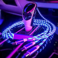 3 in 1 LED Flowing Charging Cable - Fast, Durable & Stylish!