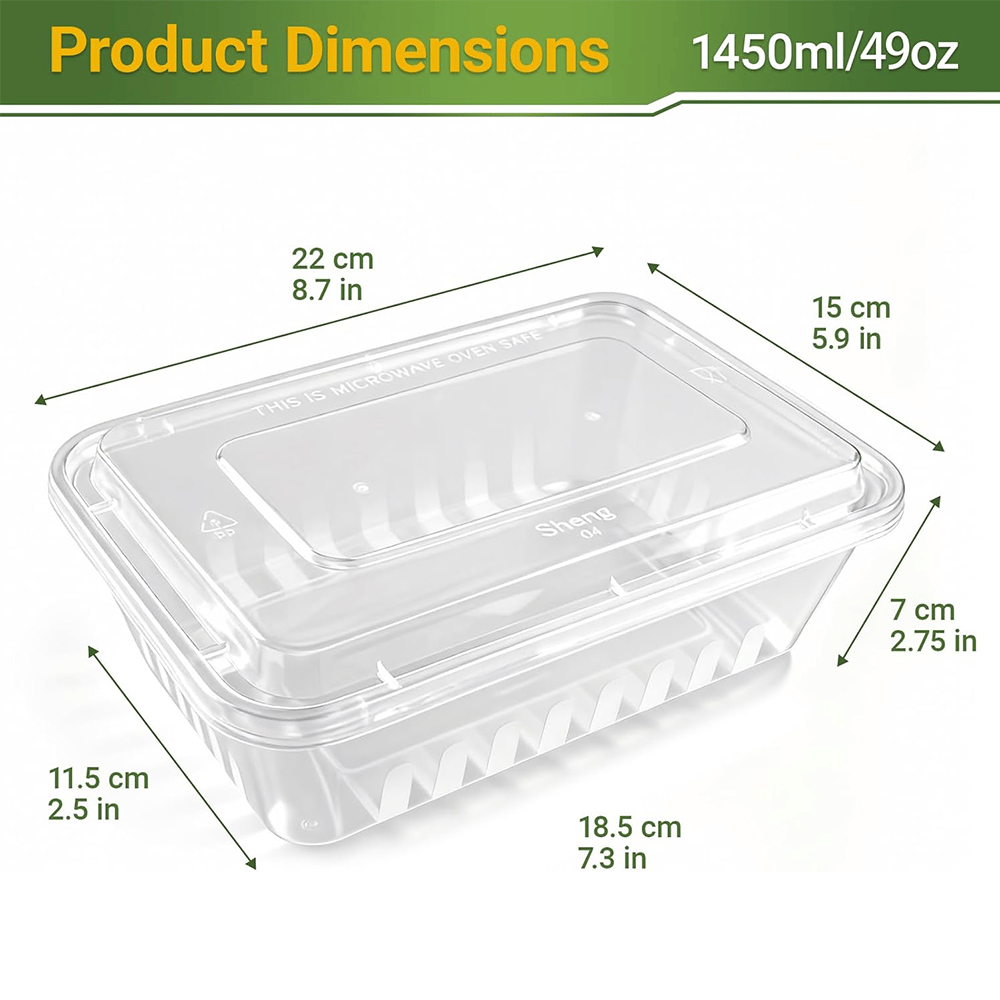 Large Disposable Food Prep Con