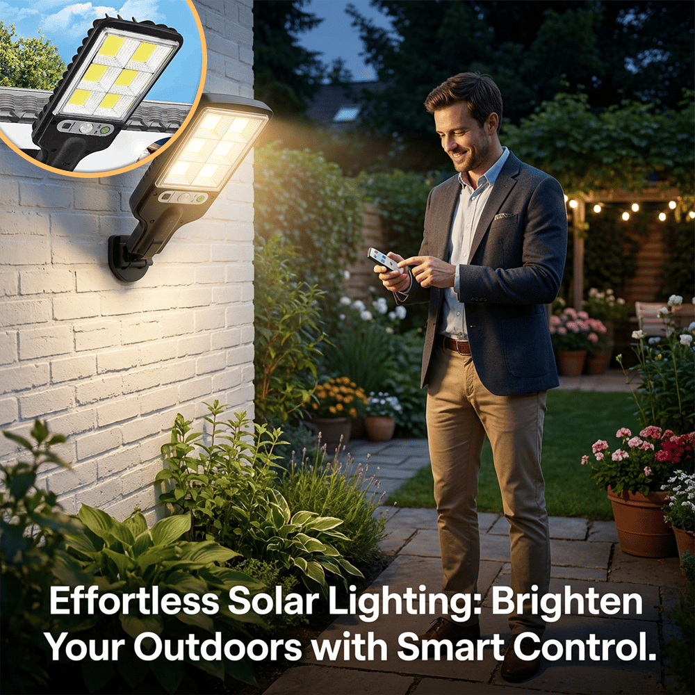 Powerful Solar Street Light for Outdoor Security & Illumination