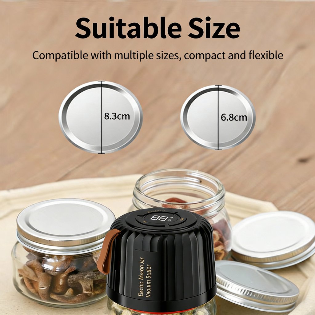 Electric Mason Jar Vacuum Sealer Kit🥗