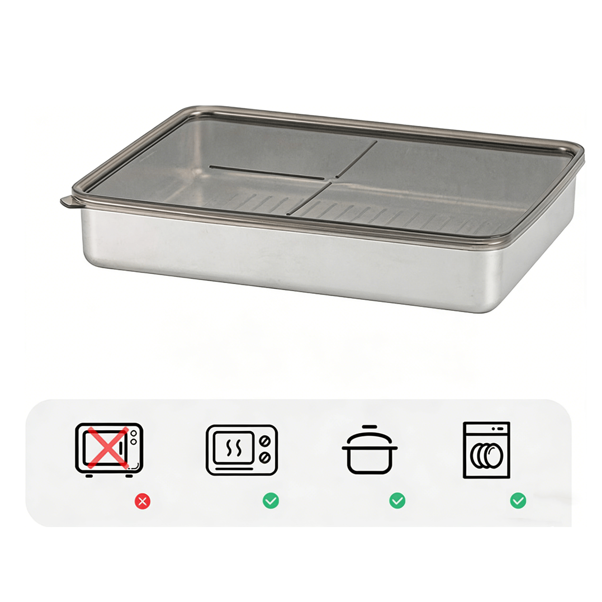 Stainless Steel Food Containers with Sealing Lids🥗