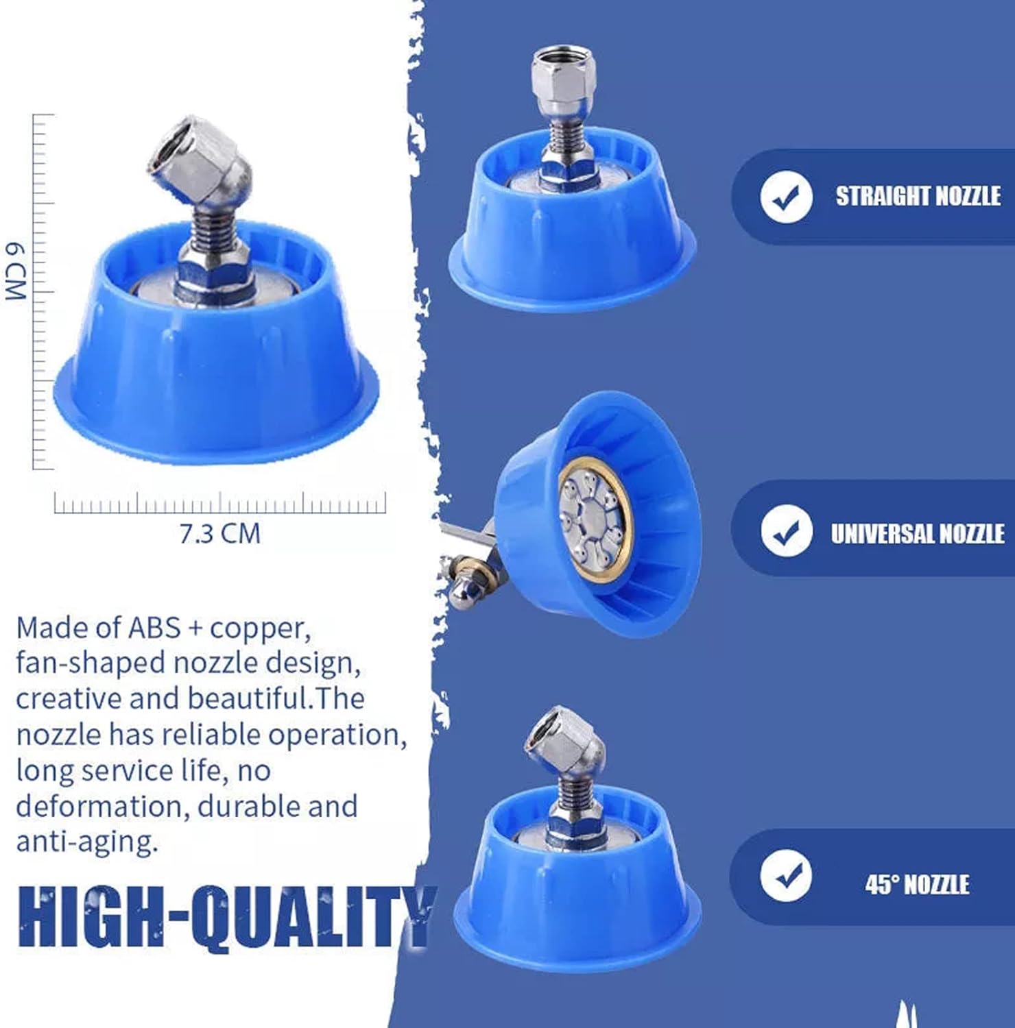 7 Hole High Pressure Windproof Sprayer & 360° Rotation