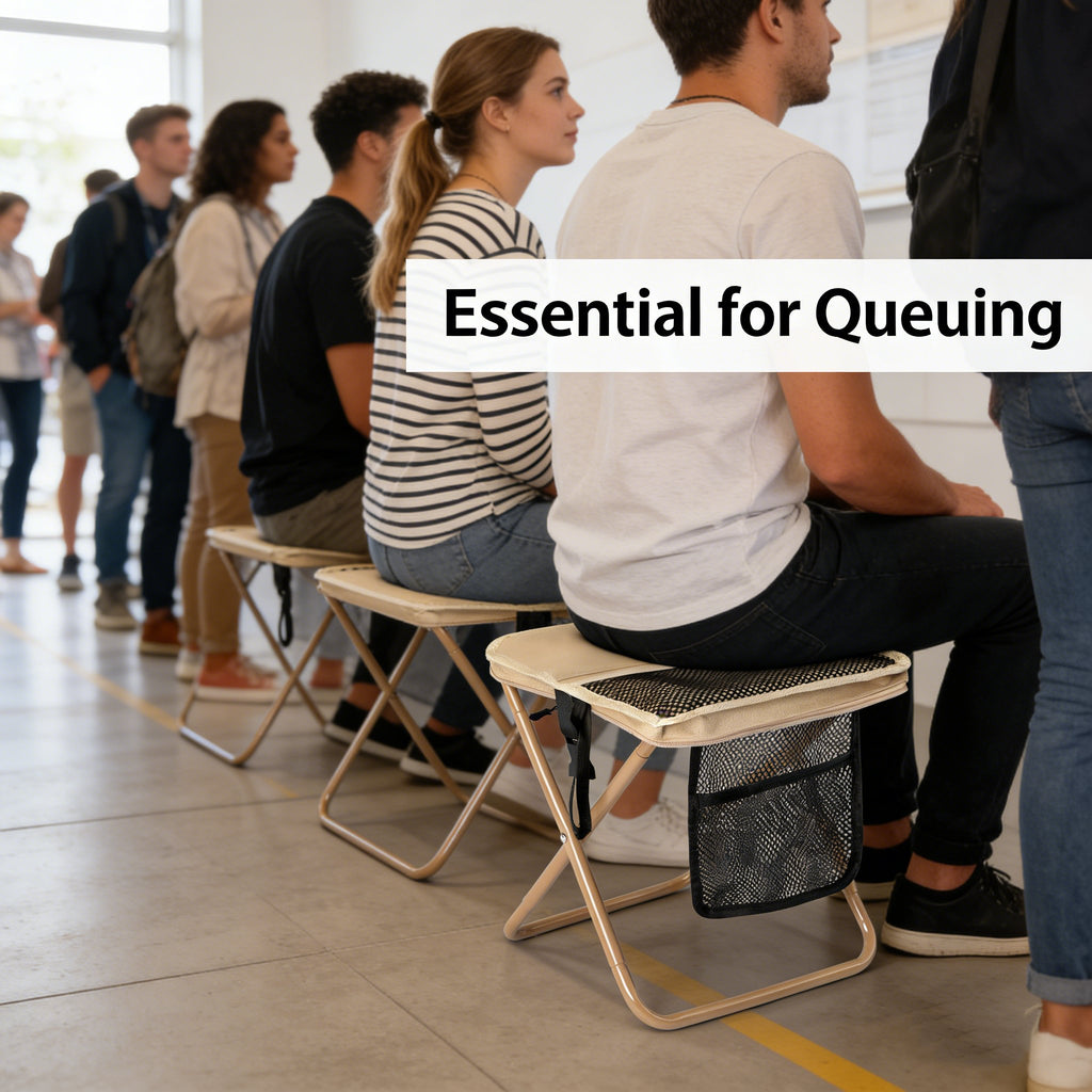 🏕️ Heavy-Duty Foldable Camping Stool 🪑