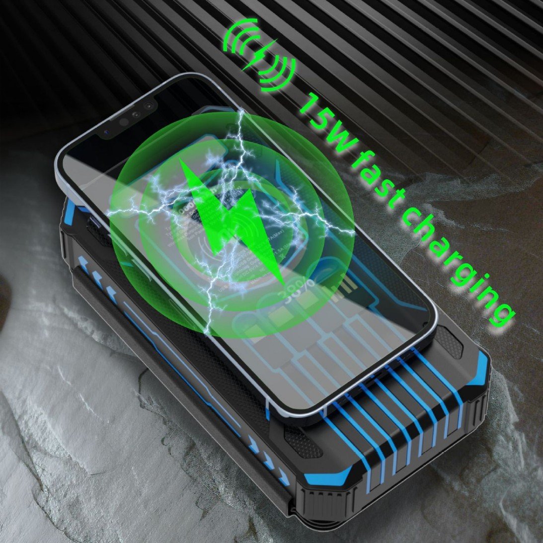 🌞 Outdoor Foldable Solar Power Bank – 20,000mAh