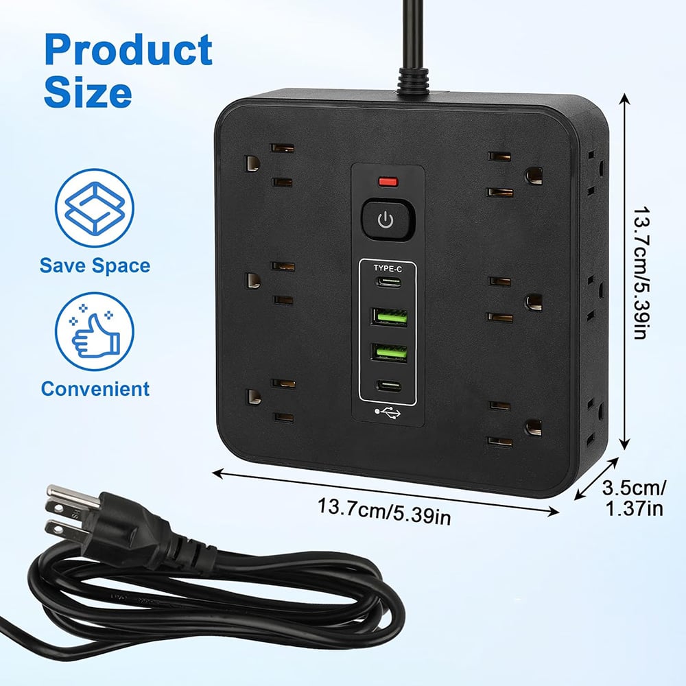 16-in-1 Power Strip Surge Protector