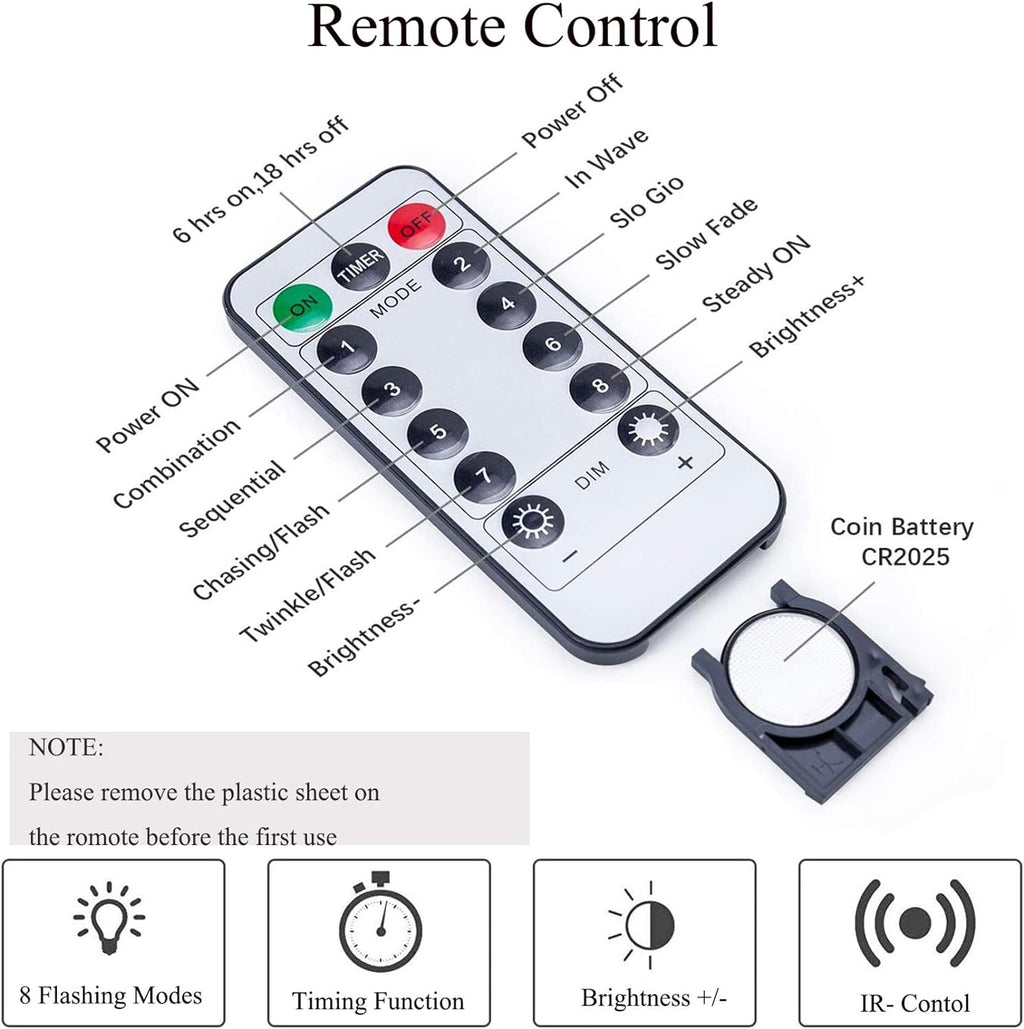 200 LED Firefly Bunch Lights - 2 m/6.56 ft
