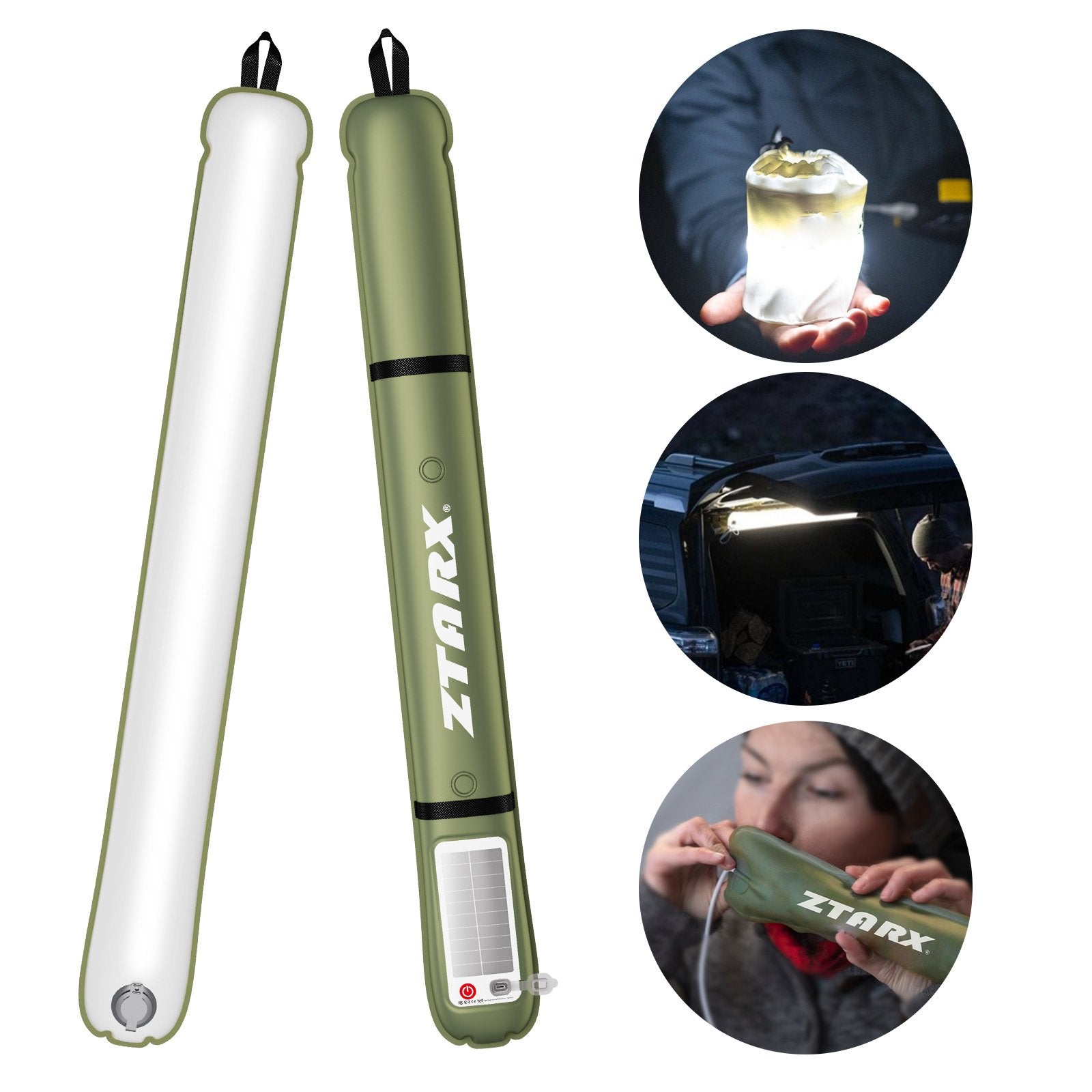 Inflatable Camping Lantern  LED Light Tube
