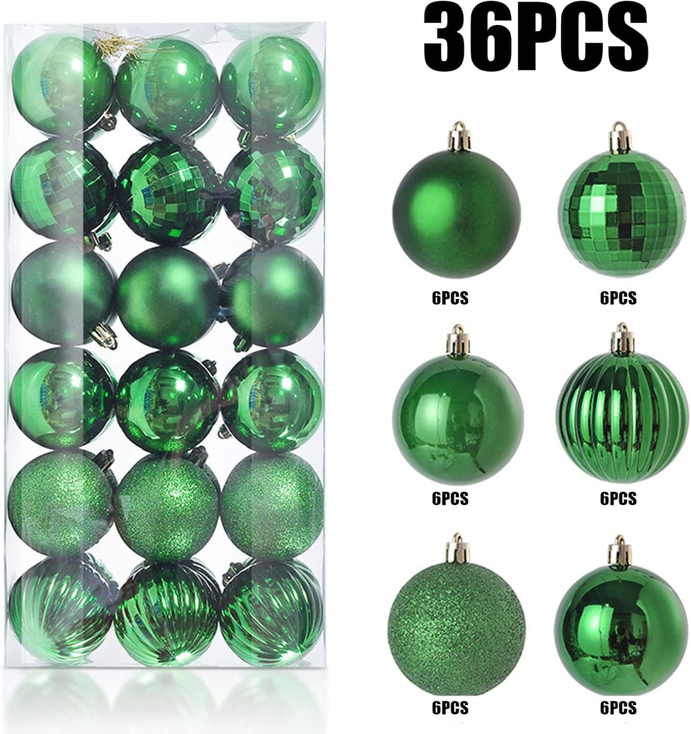 36 adornos de bola de Navidad