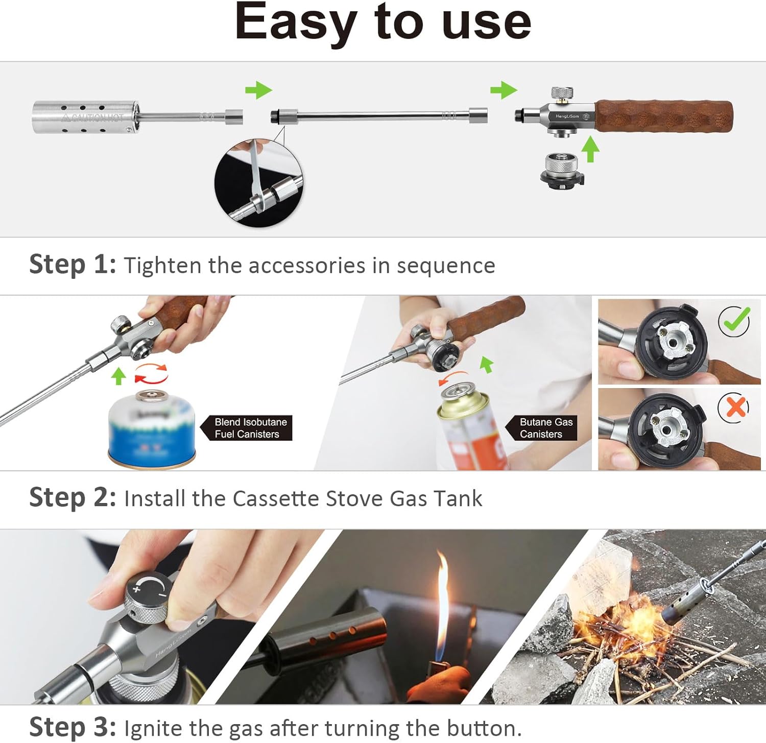 🔥Portable Detachable Butane Burner - Perfect for Outdoor Adventures