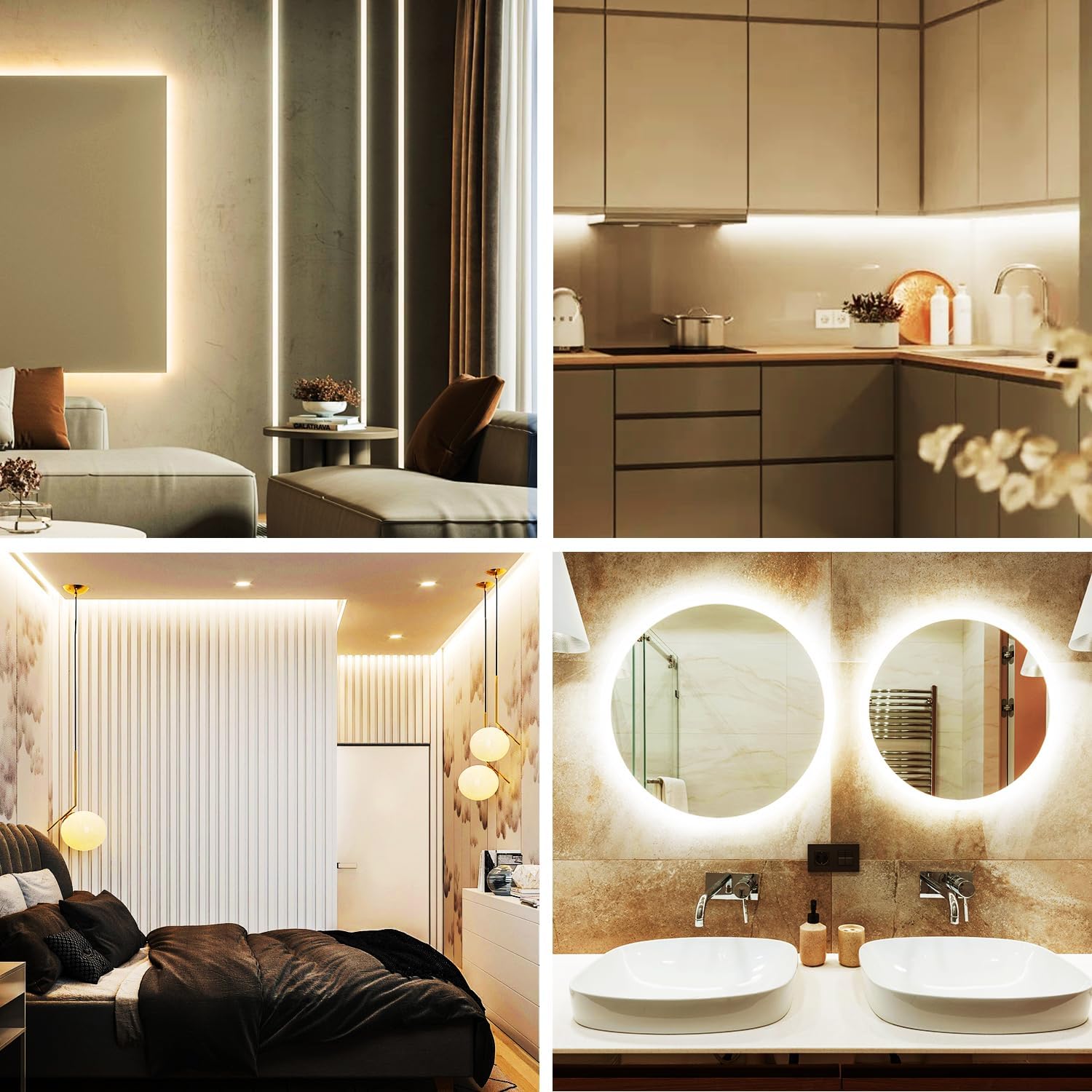 LED Strip Lights Dimmable - with Remote & App Control LED Strip Lights