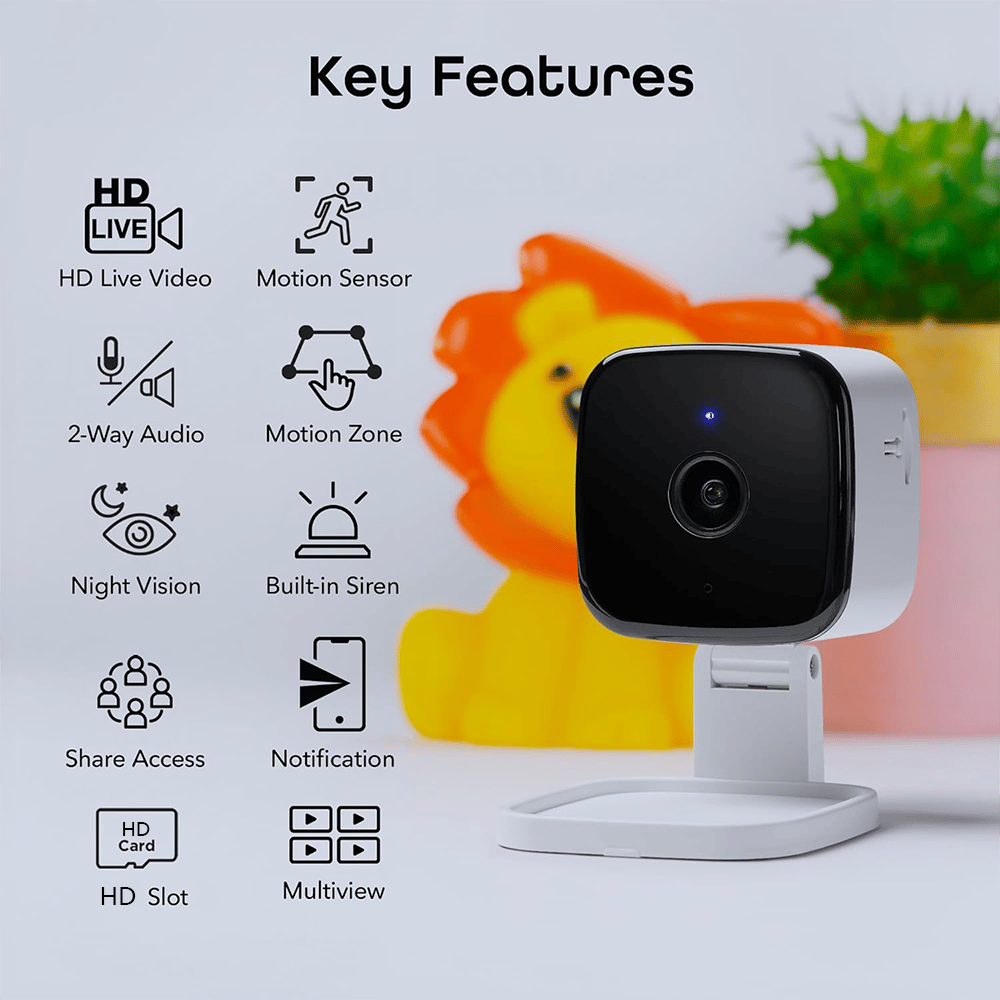 Smart Wi-Fi Indoor Security Camera