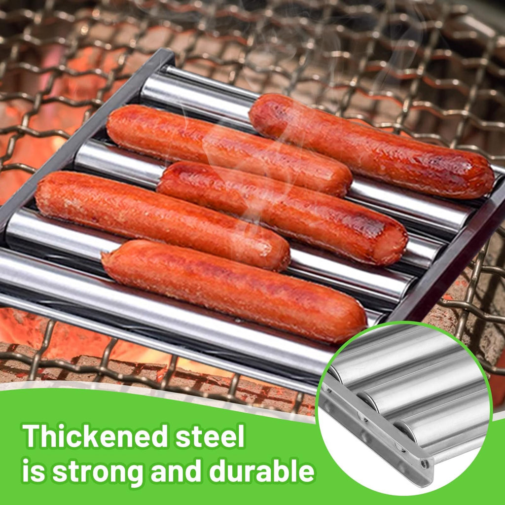 🔥Hot Sale 48% OFF🔥-Hotdog Roller Stainless Steel Sausage Roll Rack