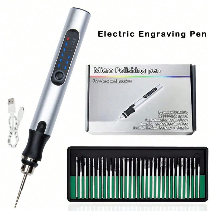 USB Engraving Pen - Mini Electric Engraver Tool Kit