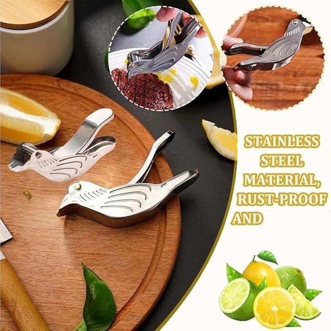 Elegant Bird-Shaped Stainless Steel Lemon Squeezer – Portable, Durable, and Perfect for Fresh Citrus Juice Anytime